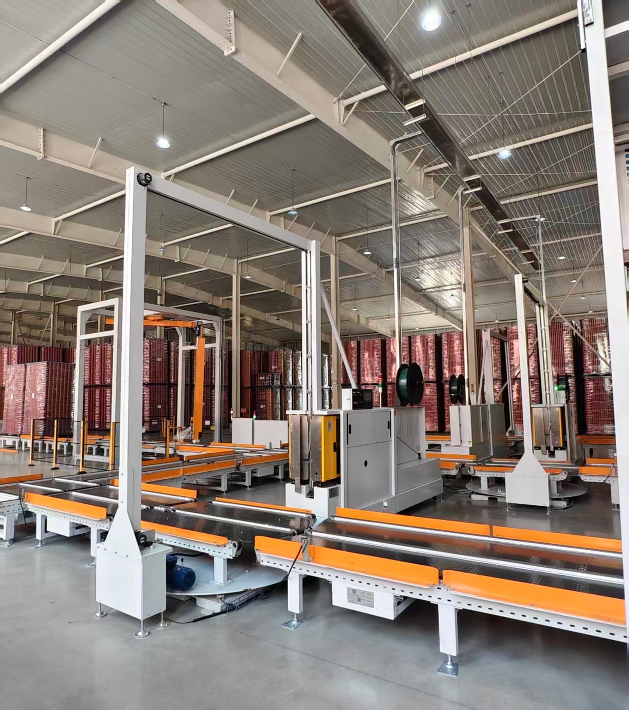 automatic strapping and wrapping machine